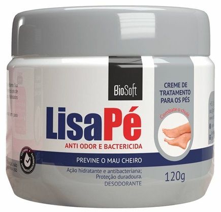 Creme Hidratante Lisa Pé Anti Odor E Bactericida Bio Soft  120g