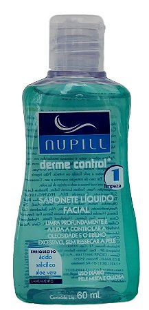 Sabonete Líquido Derme Control Controla A Oleosidade Nupill 60mL