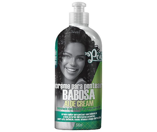 Creme Para Pentear Babosa Aloe Cream Cachos Definidos Soul Power 500ml