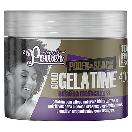 Gelatina Modeladora Poder Do Black Soul Power Gelatine  Gold 400g