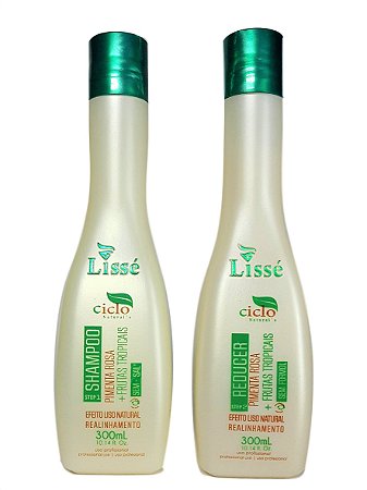 Lisse Progressiva Mini Ciclos Efeito Liso Natural Shampoo e Reducer - 300 mL