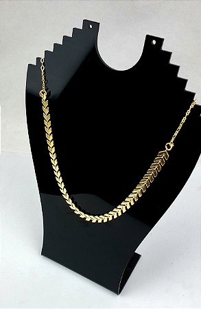 Chocker Folhinha Dourado