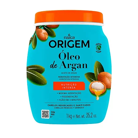 Origem Creme De Tratamento Oleo De Argan Nutrição Intensa 1kg