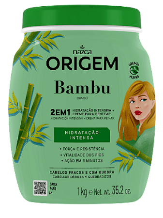 Creme De Tratamento Origem Bambu 2em1 Fortalecedor Capilar 1kg