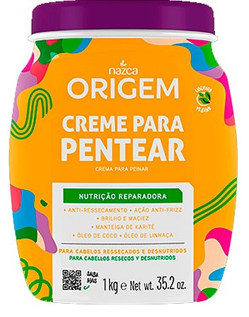 Origem Creme Para Pentear Nutrição Reparadora E Anti-Frizz 1Kg