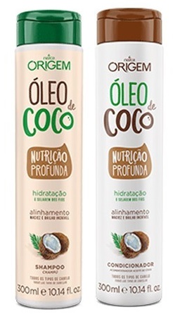 Shampoo E Condicionador Óleo De Coco Nutrição Profunda Nazca Origem