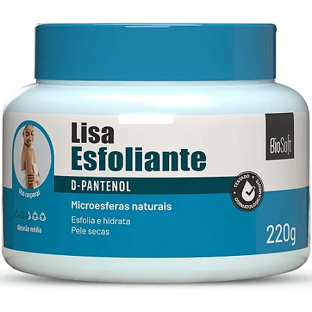 Esfoliante Hidratante Corporal D-Pantenol Lisa Bio Soft