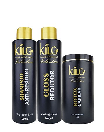 Progressiva Kit Shampoo E Gloss Redutor+ Bto-x Capilar Kiilg Profissional