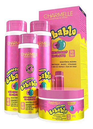 Kit Babablu Tutti Frutti Com Cheirinho De Chiclete Charmelle