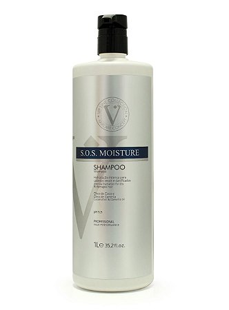 Varcare SOS Moisture Shampoo Com Óleos e Coconut   Profissional