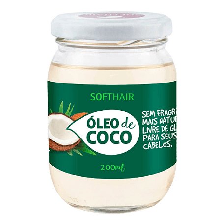Soft Hair Óleo de Coco Vegano Sem Fragrância Mais  Natural