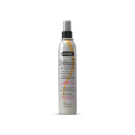 SoftHair Spray Defrizante Com Queratina Termoprotetor 140mL