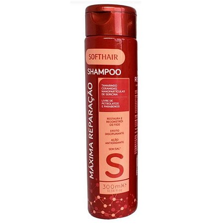 Soft Hair Máxima Reparação Shampoo Sem Sal