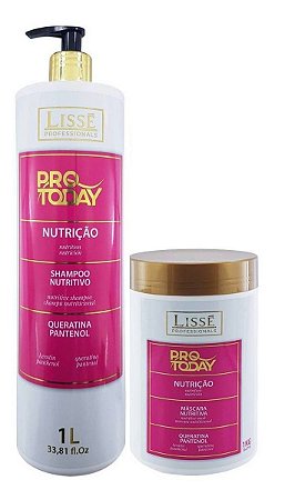 Lissé Nutrição Pro To Day Kit Shampoo 1L e Máscara 1kg Profissionals