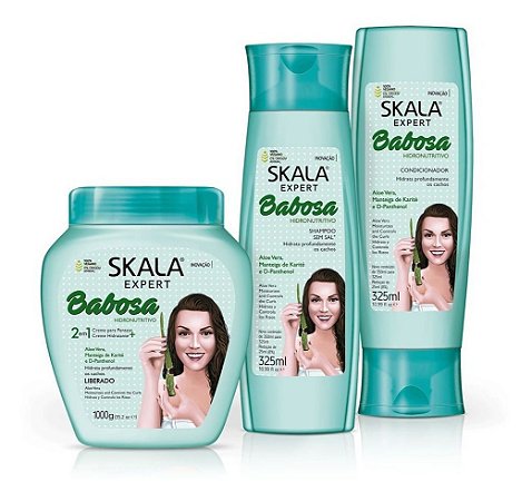Kit Skala Babosa Shampoo + Condicionador + Creme 2em1
