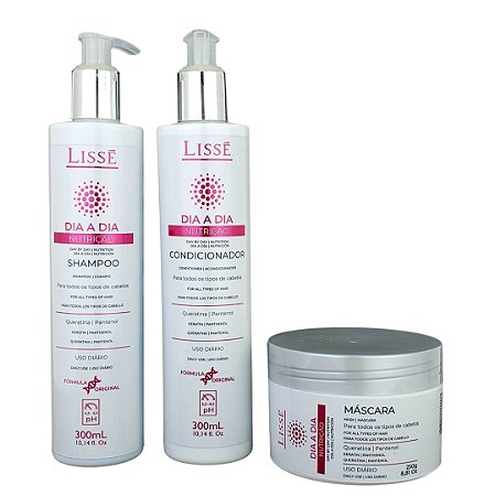 Lissé Nutrição Dia a Dia Kit shampoo Condicionador e Máscara