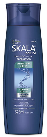 Shampoo Skala Men Anticaspa Prebiótico Prevenção Da Queda 325ml
