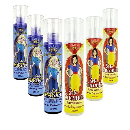 Spray Bifásico Efeito Mágico Matizador 3 Un +Spray Bifásico Sete Encantos 3 Un  Para Revenda