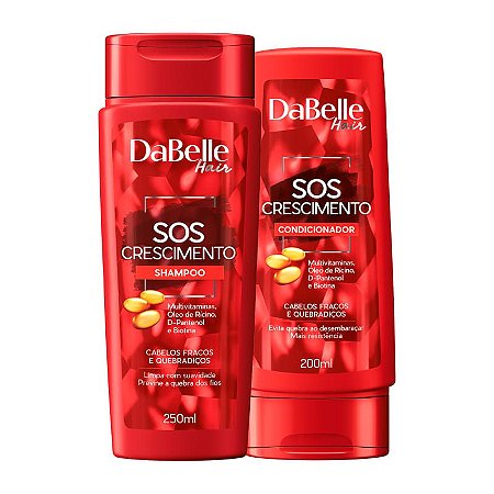 Kit DaBelle Hair SOS Crescimento Shampoo E Condicionador