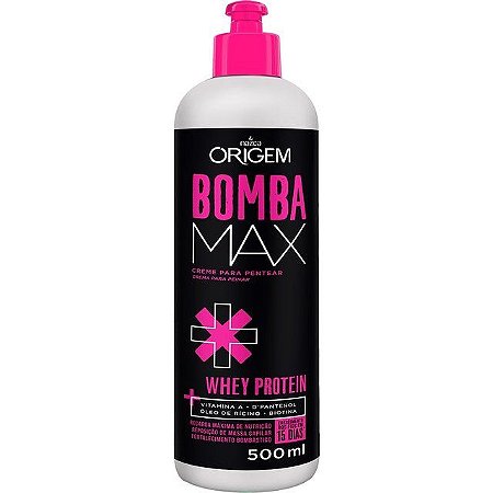 Creme Para Pentear  Bomba Max Origem Nazca 500 mL Fortalecimento Bombástico