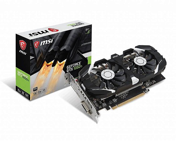 Placa de Vídeo GTX 1050 TI 4GB GDDR5 OC MSI 912-V809-2272 *