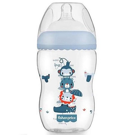 Mamadeira First Moments Azul Marshmallow 330ml Fisher Price