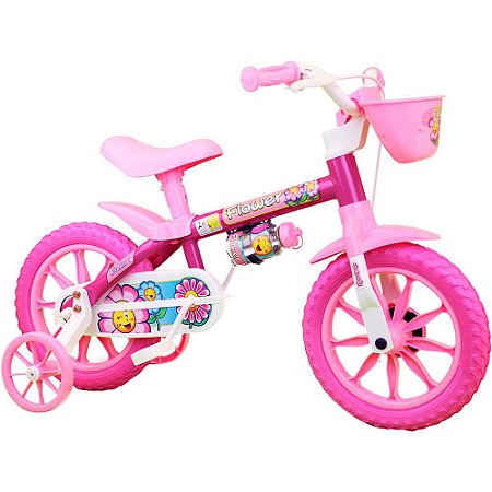 Bicicleta Infantil Menina ARO 12 Flower 11 Nathor