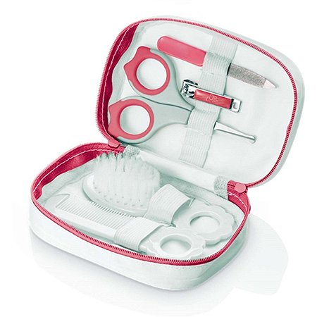 Kit Higiene e Cuidados do Bebê Rosa Multikids