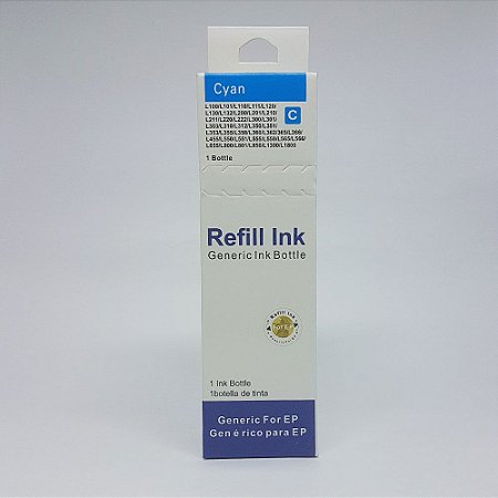 Refil de Tinta Sublimática Epson L355 L365 L375 Ecotank Ciano T664220 100ml