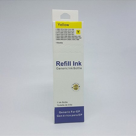 Refil de Tinta Sublimática Epson L355 L365 L375 Ecotank Amarelo T664420 100ml