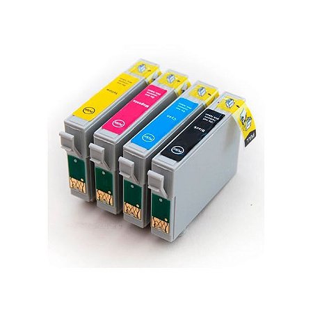 Kit 4 Cartuchos Epson T33 T1110 Compativeis T115 TO732 TO733 TO734