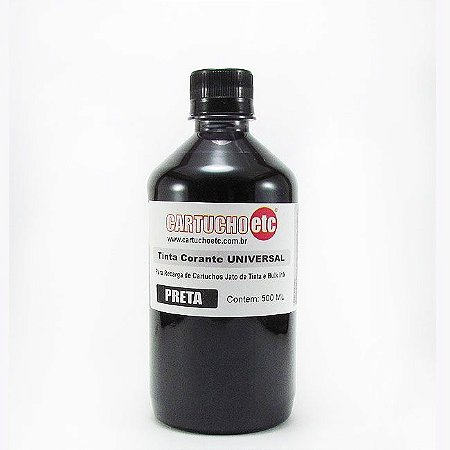 Tinta Formulabs Corante Universal Preta 500ml - HP Epson Canon Lexmark Brother