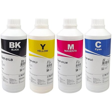 Kit 4 Litros Tinta Sublimatica Inktec Mizink Epson 1 Litro Cada Cor 4 Cores