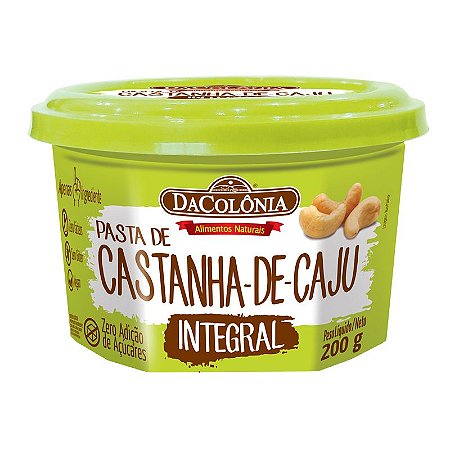 Pasta de Castanha de Caju Integral 200g