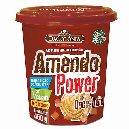 Pasta de Amendoim Amendo Power Doce de Leite 450g - Loja virtual