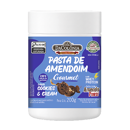 Pasta de Amendoim Cookies & Cream 450g - DaColônia