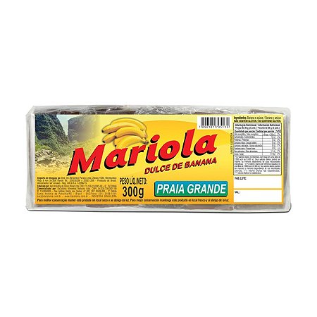 Mariola doce de Banana Praia Grande 300g