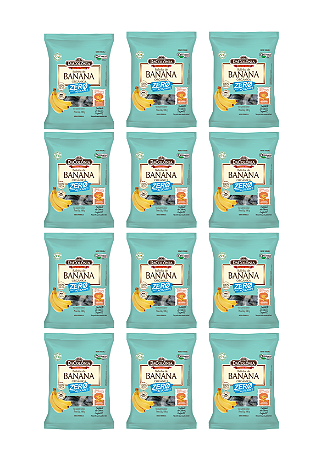 Kit 12 unid Bala de Banana Orgânica Zero Açúcar 100g