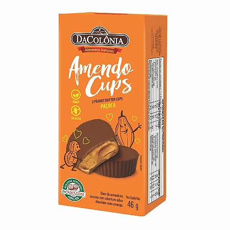 Amendo Cups Creme de Amendoim com Chocolate 46g - Loja virtual