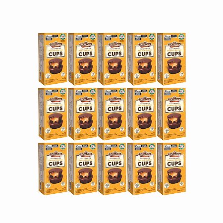 Peanut Butter Cups - Chocolate ao Leite com recheio de creme de amendoim - Kit c/ 15 und de 46g