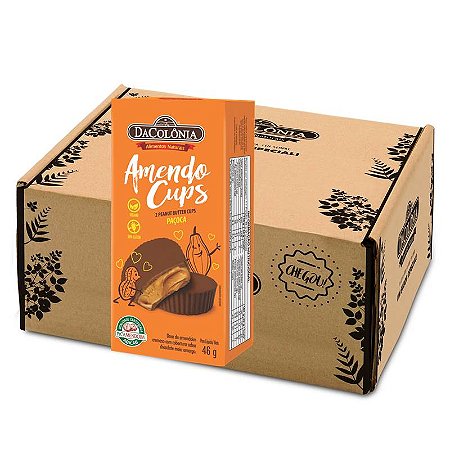 Kit 15 un Amendo Cups Creme de Amendoim com Chocolate 46g