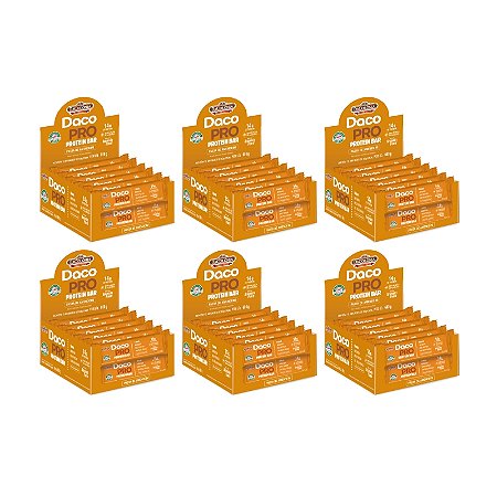 COMBO - DacoPro Protein Bar Pasta de Amendoim 6 x 600g (72 un de 50g)