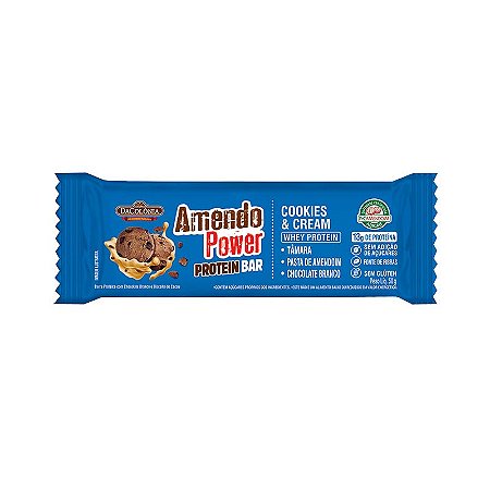 Barra Amendo Power Protein Bar Cookies & Cream 50g
