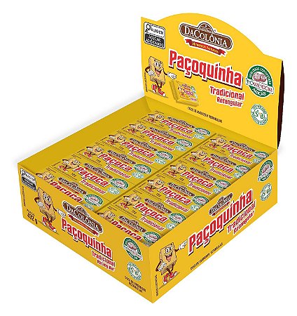 Paçoquinha Tradicional Retangular Display 24un 432g