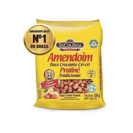 Amendoim Doce Cri-Cri Pralinê 50g