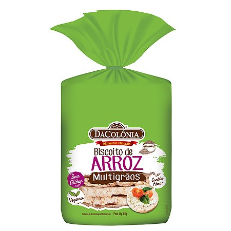 Biscoito de Arroz Multigrãos DaColônia – 85g