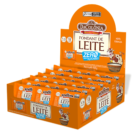 Fondant de Leite Zero Display 18un de 25g - 450g