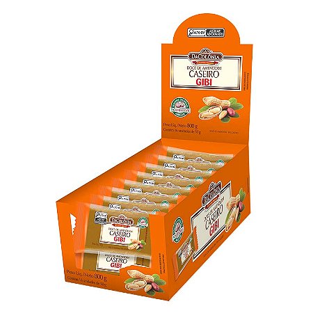 Doce Amendoim Caseiro Gibi 800g - Display c/ 16 un