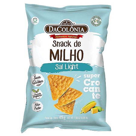 Snack de Milho Natural com Sal Light 45g