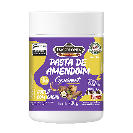 Pasta de Amendoim Gourmet sabor Avelã e Cacau 200g